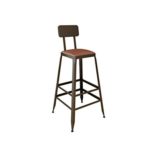 HYY-YY Seduta pelle Sgabello Bar Retro Industrial Metal Bar sedia di ferro Art Alta poggiapiedi con Cafe contatore colazio...