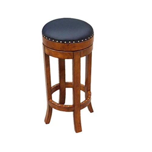 HYY-YY Sgabello Retro Sgabello Girevole Cucina Pranzo Sedia con pedana Legno con Telaio Legno Vintage Rustic Disegno Indus...