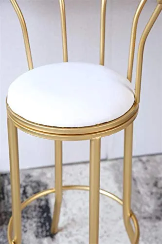 HZYDD Sgabello da Bar Soggiorno Camera da Letto Sgabello Sgabello Ristorante caffè con Schienale Sedia da Pranzo 65-75 cm