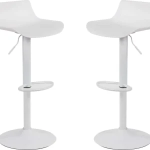 IAGO - set di 2 sgabelli alti metallo Bianco Milani Home