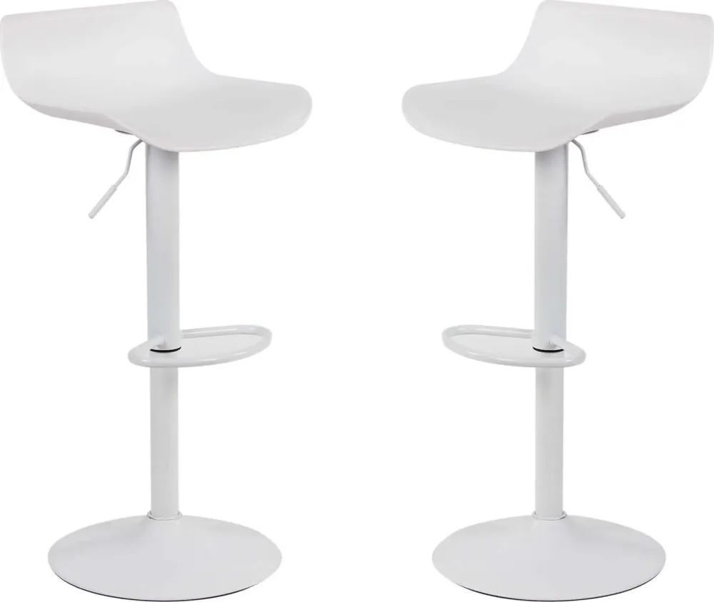 IAGO - set di 2 sgabelli alti metallo Bianco Milani Home