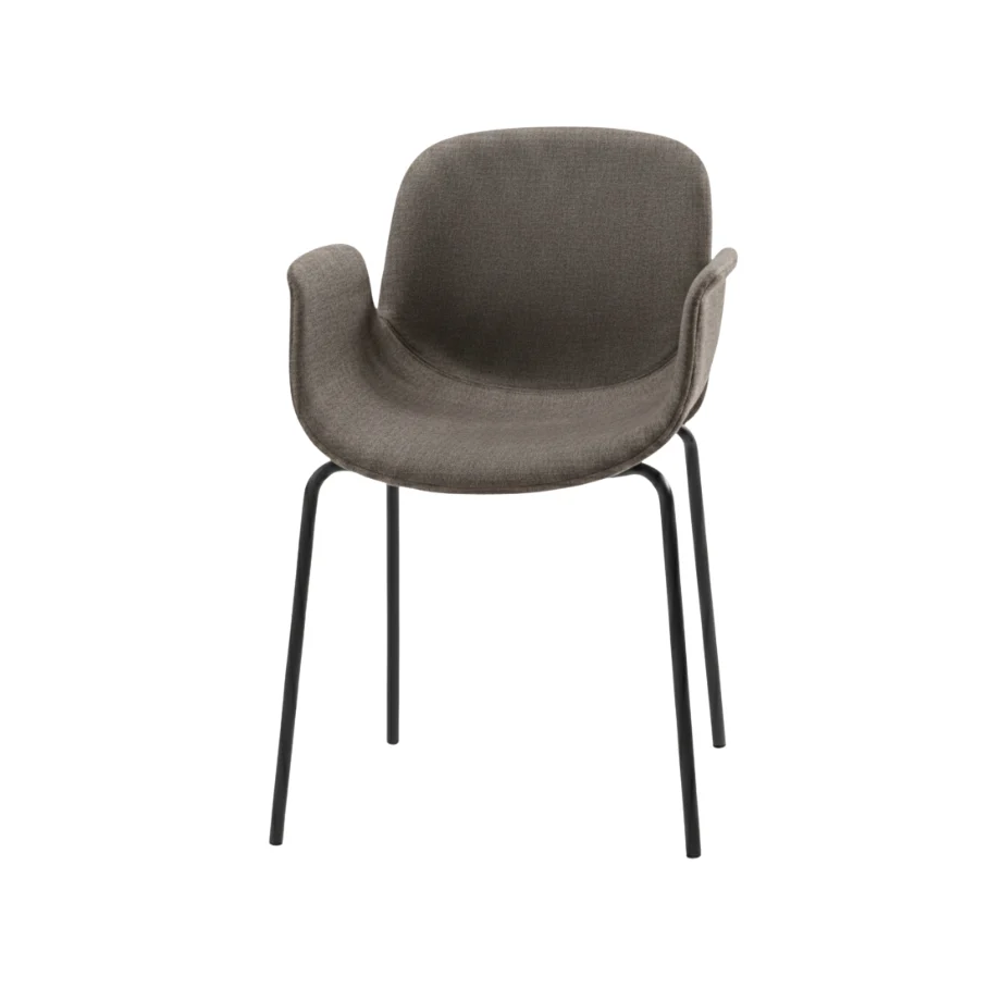 Set 4 sedie tessuto imbottite "Verona" con braccioli cm 54x51 87h ikone