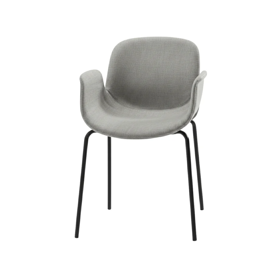 Set 4 sedie tessuto imbottite "Verona" con braccioli cm 54x51 87h ikone