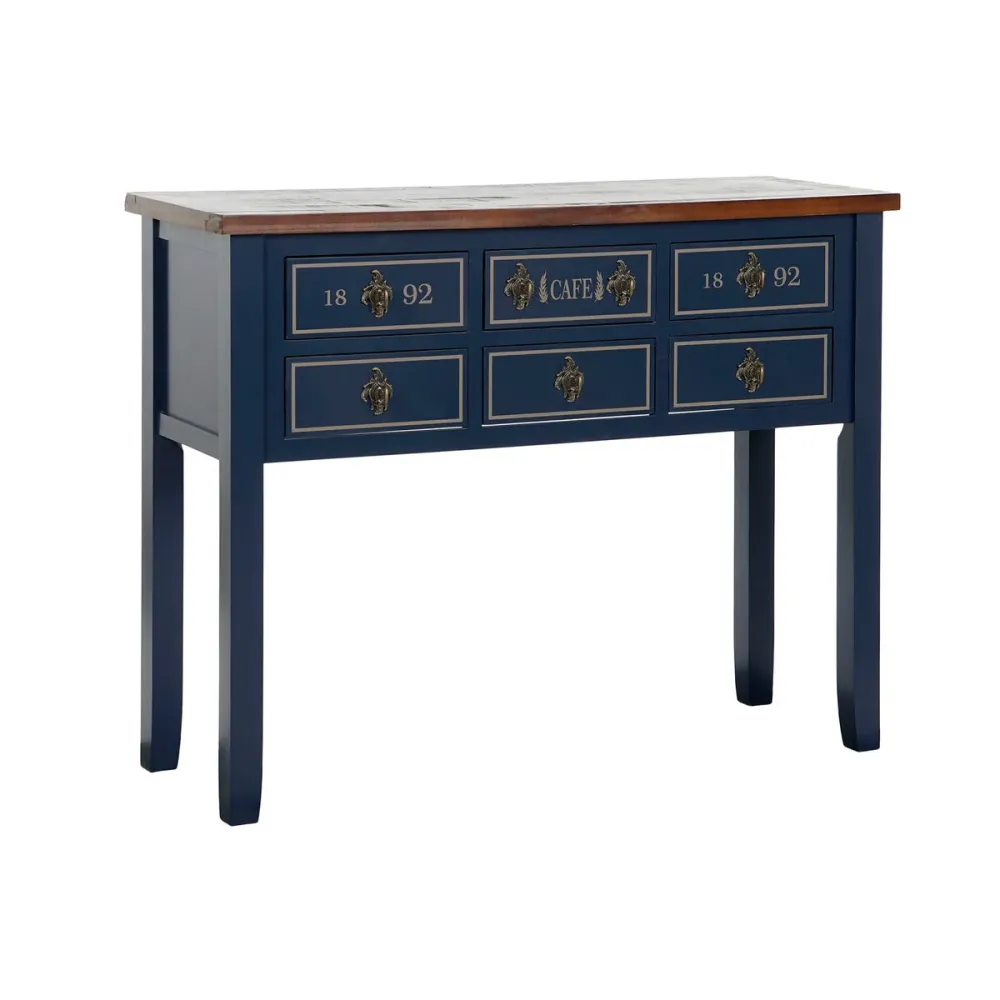 Ingresso Home ESPRIT Marrone Blu Marino 103 x 35 x 80 cm