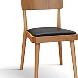 IRIDUM - poltrona moderna legno cm 48 x 45,5 x 79 h Quercia Chiaro Milani Home