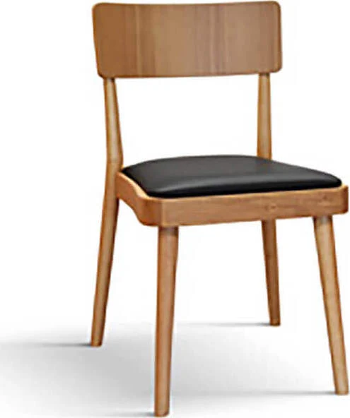 IRIDUM - poltrona moderna legno cm 48 x 45,5 x 79 h Quercia Chiaro Milani Home