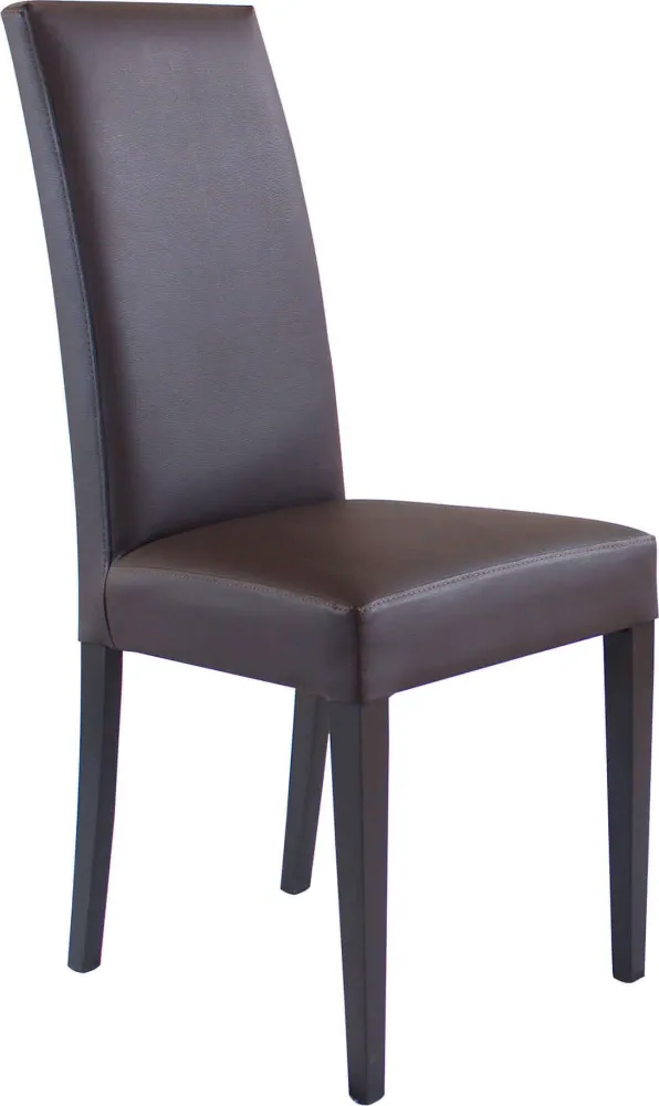 JACQUELYN - sedia moderna ecopelle marrone Marrone Milani Home