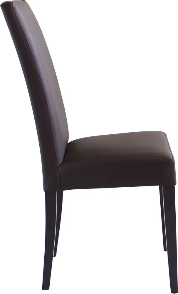 JACQUELYN - sedia moderna ecopelle marrone Marrone Milani Home