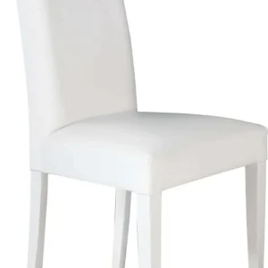 JASMIN - sedia moderna ecopelle Bianco Milani Home