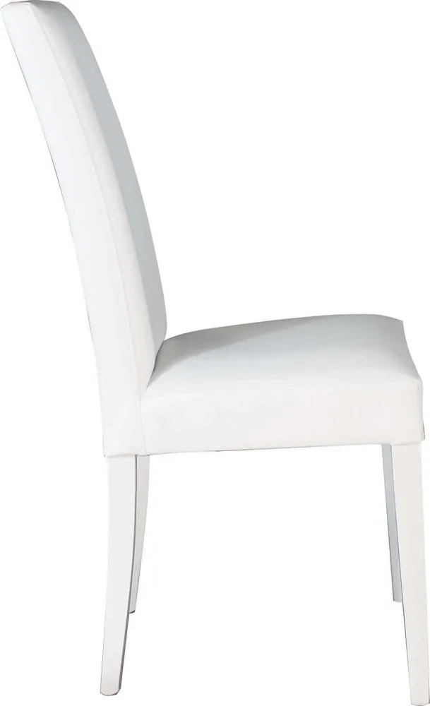 JASMIN - sedia moderna ecopelle Bianco Milani Home