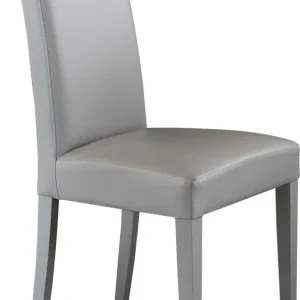 JASMIN - sedia moderna ecopelle Grigio Milani Home