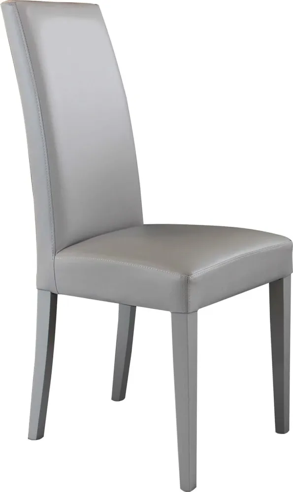 JASMIN - sedia moderna ecopelle Grigio Milani Home