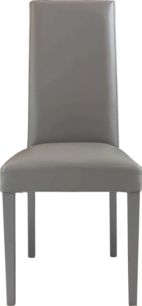 JASMIN - sedia moderna ecopelle Grigio Milani Home