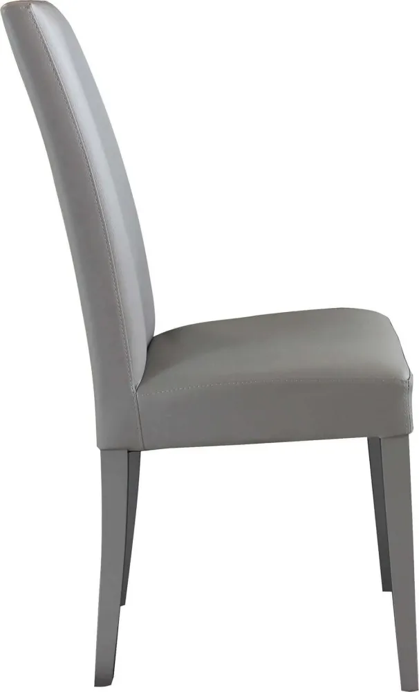 JASMIN - sedia moderna ecopelle Grigio Milani Home