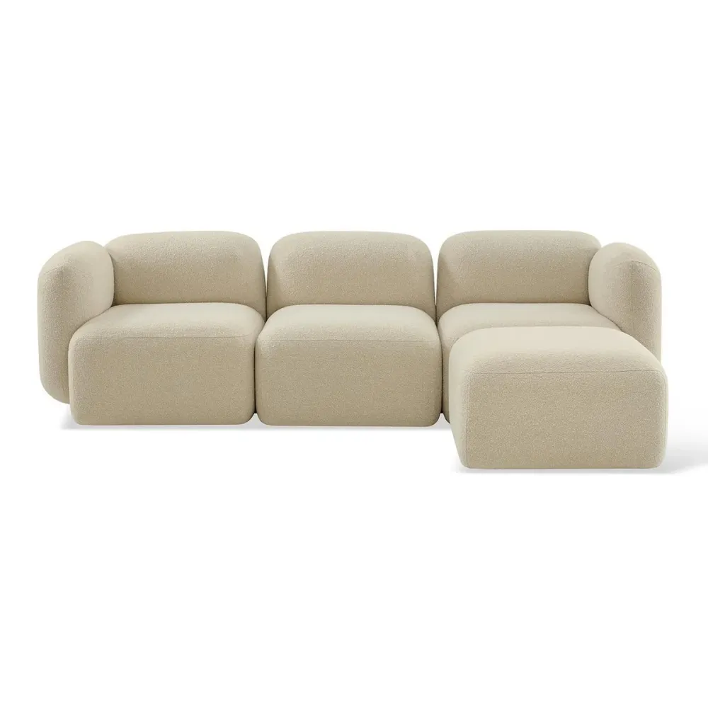 Divano Yoshimi di Jesper Home 3 posti con chaise longue 2 colori