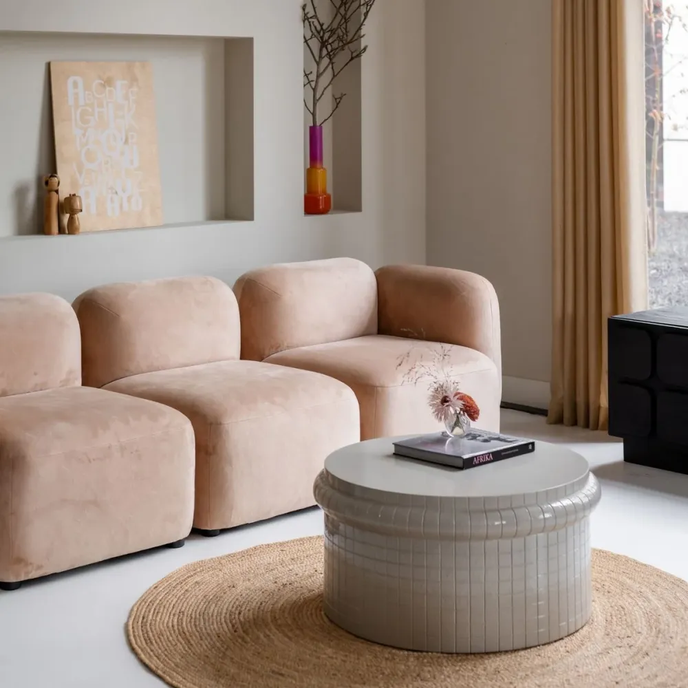 Divano Yoshimi di Jesper Home 3 posti con chaise longue 2 colori