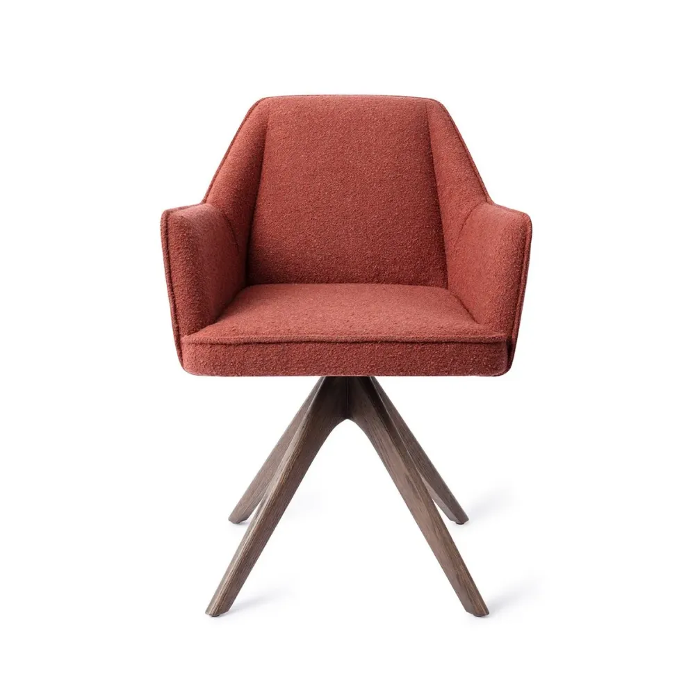 Sedia da pranzo Jesper Home Tome Revolve rovere e noce 5 colori