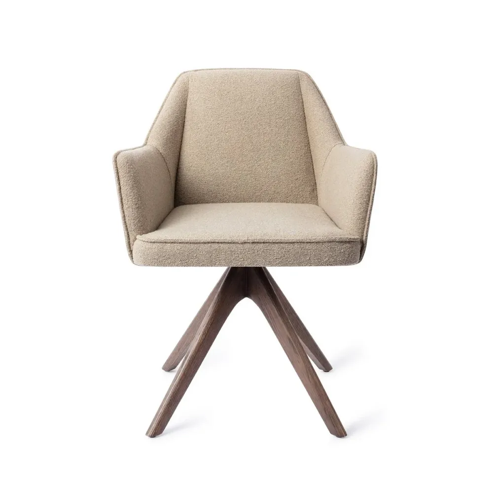 Sedia da pranzo Jesper Home Tome Revolve rovere e noce 5 colori