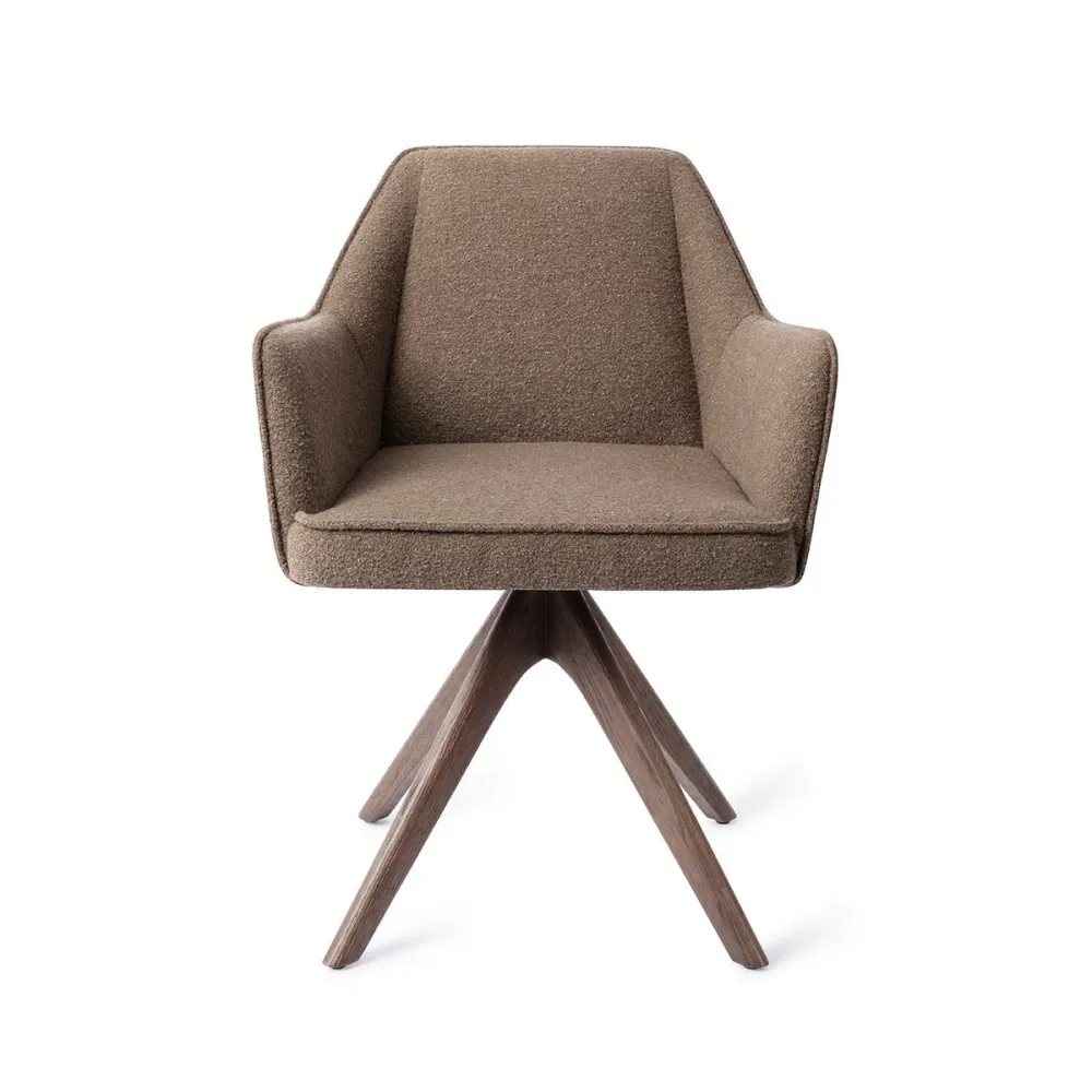 Sedia da pranzo Jesper Home Tome Revolve rovere e noce 5 colori