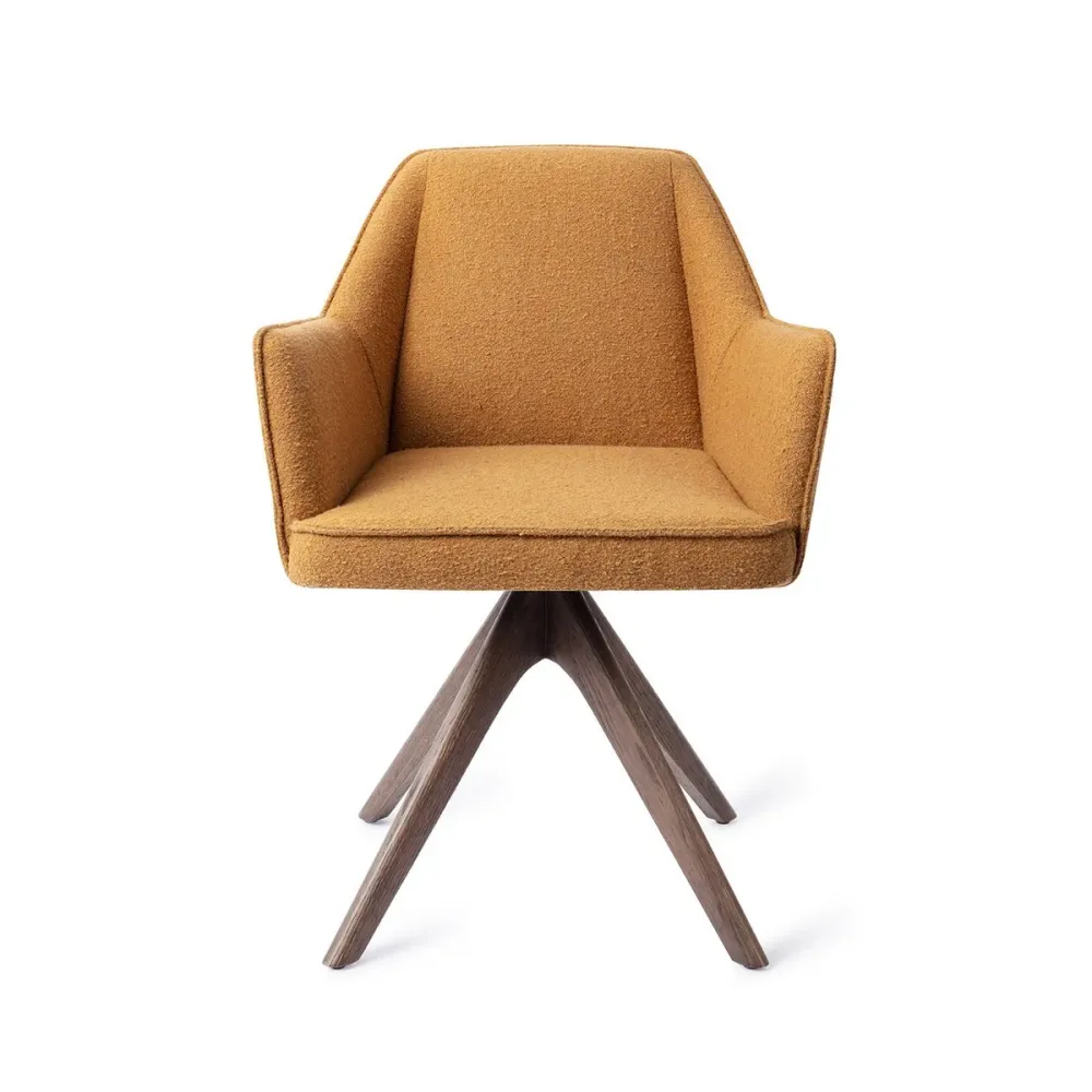 Sedia da pranzo Jesper Home Tome Revolve rovere e noce 5 colori