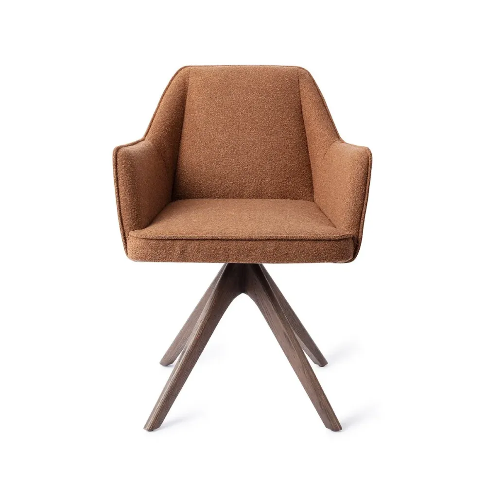 Sedia da pranzo Jesper Home Tome Revolve rovere e noce 5 colori