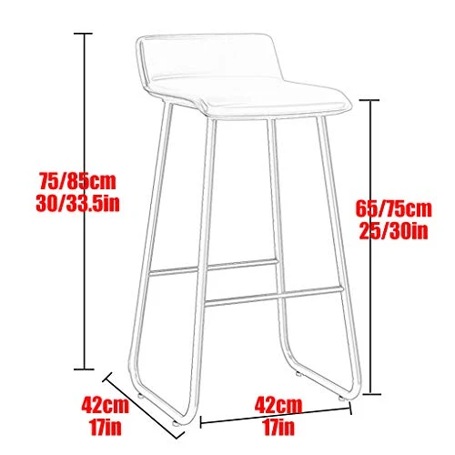 JHBW Lo Sgabello da Bar è Progettato ergonomicamente , per i Bar per Famiglie, 65/75 cm (25/30 Pollici)