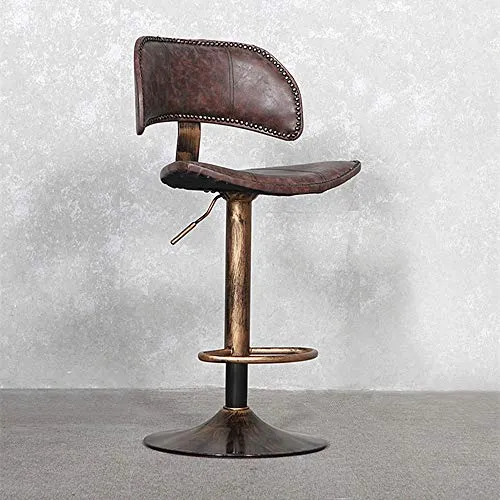 Sedia da banco Retrò semplice bar acciaio inox sedia stile europeo 360 ° bar sedia girevole per ristorante Cafe cena mobil...