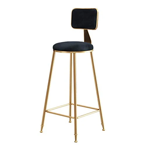 Sgabelli da bar Sedia con schienale per cucina/pub Bar High Sgabelli Gambe metallo dorato | Sedie da pranzo moderne per il...