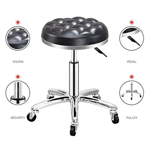 Sgabelli pelle Bar Stool Bar Chair Bar sgabelli bar, sedie Sgabelli di Isola della cucina Bancone Sgabelli similpelle Este...