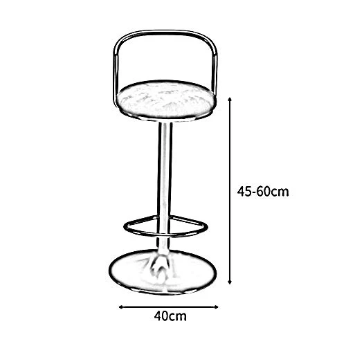 Swivel Bar Sgabelli Bar Sgabelli sgabello girevole Bar sedia Pianale da cucina Sgabello ferro battuto ricezione regolabile...