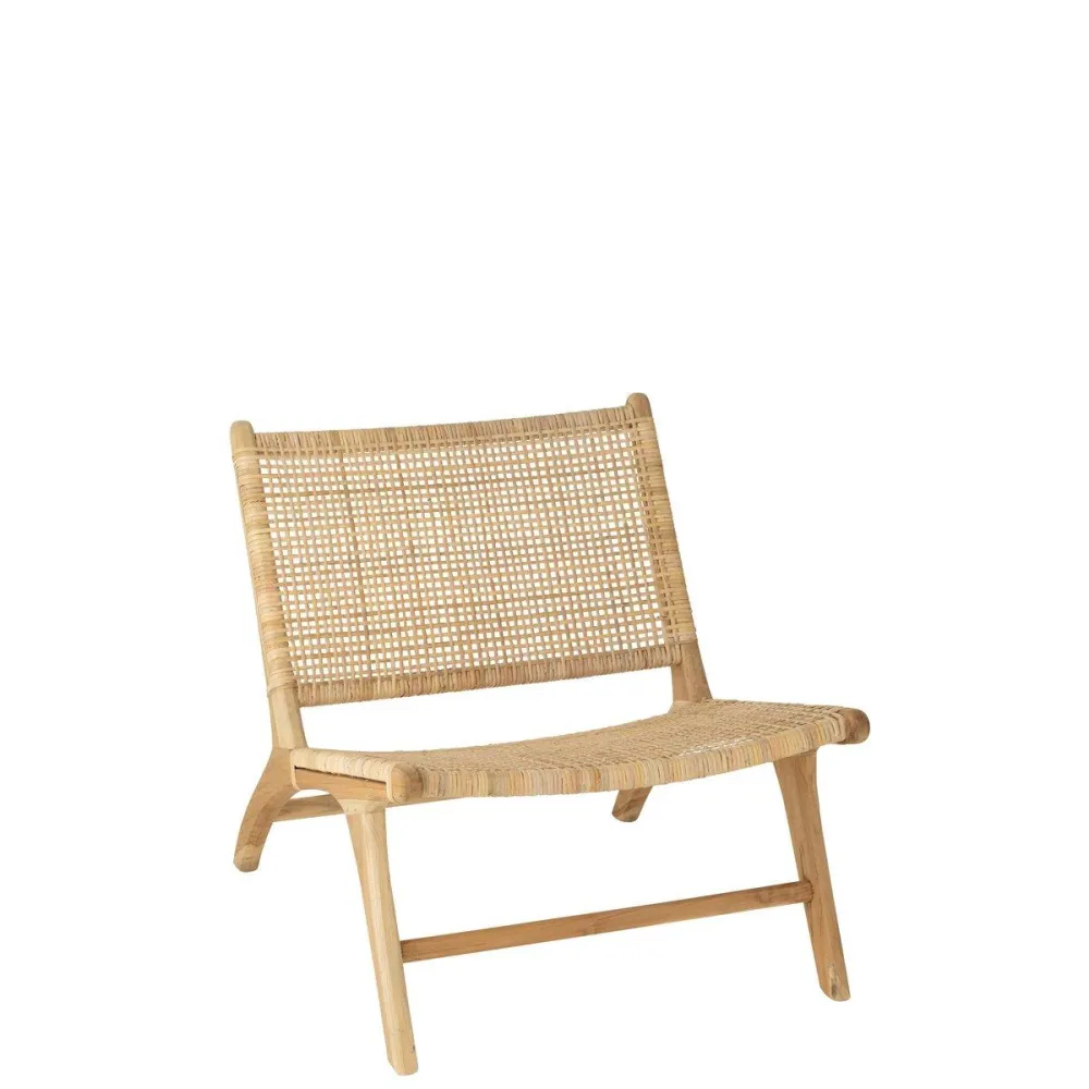 Sedia J-Line Tessuto - legno - naturale JOLIPA