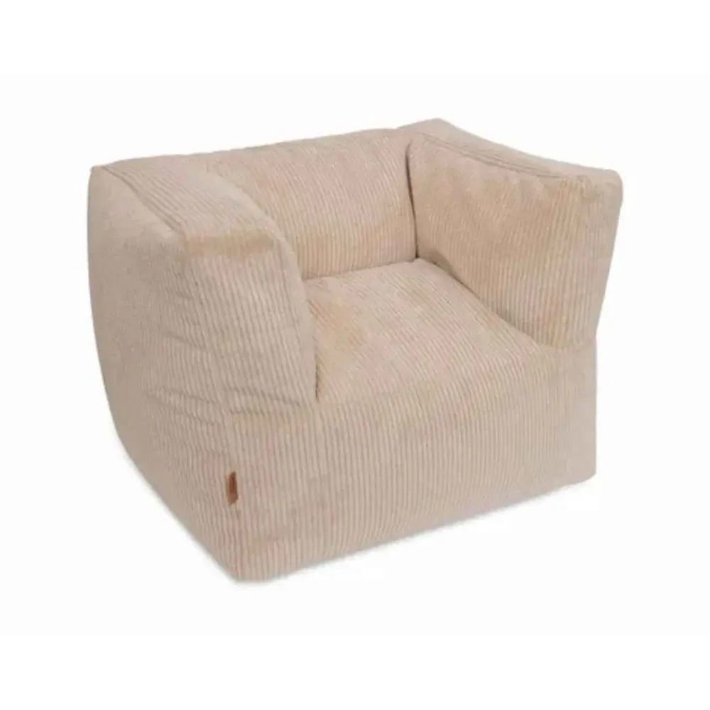 Jollein® Divano per bambini Beanbag Corduroy Natural