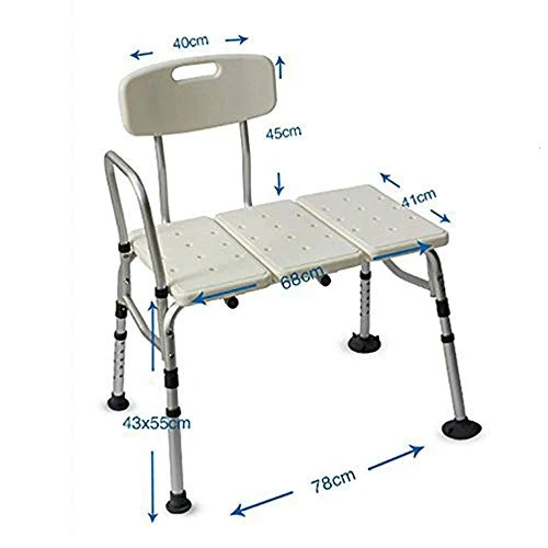 JTKDL Sedia da Doccia Doccia Stoo L Bench | Sede | Altezze Regolabili | Alluminio Leggero - Diversi Modelli - (Sgabello co...