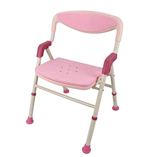 JTKDL Sedia da Doccia Sedia da Bagno con Braccioli Sgabello da Bagno Pieghevole da Bagno Forniture per maternità per Anzia...