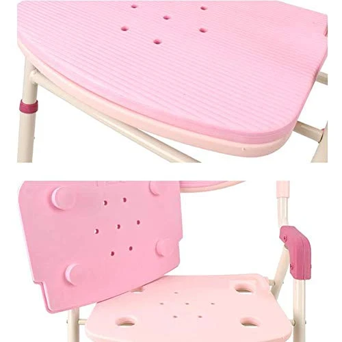 JTKDL Sedia da Doccia Sedia da Bagno con Braccioli Sgabello da Bagno Pieghevole da Bagno Forniture per maternità per Anzia...