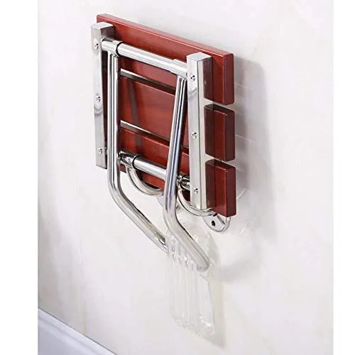 JTKDL Sedia da Doccia Sedia da Doccia Sgabello Sedile da Parete Sedia da Parete Pino Sgabello da Bagno Sgabello da Seduta...