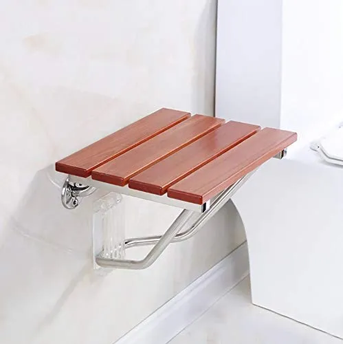 JTKDL Sedia da Doccia Sedia da Doccia Sgabello Sedile da Parete Sedia da Parete Pino Sgabello da Bagno Sgabello da Seduta...
