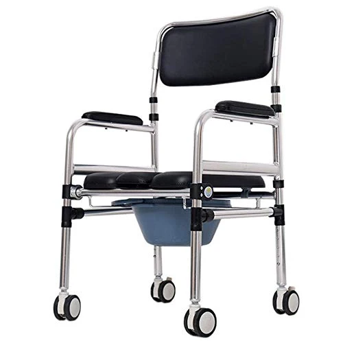 JTKDL Sedia per Disabili con Sedia Rotelle per Anziani con WC per Sedia Rotelle,