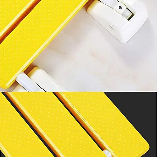 JTKDL Sedile per Doccia da Parete Sgabello da Bagno Pieghevole Antiscivolo Sedie Antiscivolo per WC da Bagno,White