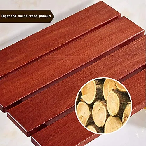 JTKDL Sedile per Doccia Sedile per Montaggio Parete Sedile Ribaltabile Sedile per Doccia Legno di Teak Sgabello per Bagno