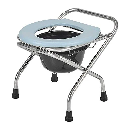 JTKDL Sedile WC Vecchio Rinforzo Pieghevole Antiscivolo Donna Incinta Gabinetto Servizi Igienici Mobili Sedia Sgabello Mob...