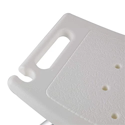 JTKDL Sgabello da Bagno Alluminio Regolabile Altezza 6 Livelli Sedia da Doccia Design Antiscivolo con Sedile Imbottito For...