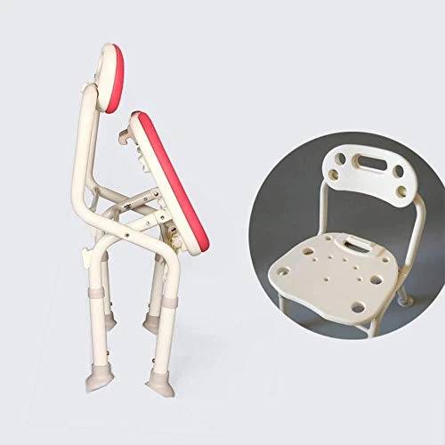 JTKDL Sgabello da Bagno Anziano Bagno Donna Incinta Sedia Pieghevole Sedia da Bagno Sedia Pieghevole Sgabello da Bagno Sed...