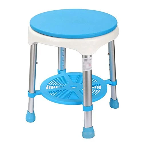 JTKDL Sgabello da Bagno Bagno Lega di Alluminio Sgabello Girevole Bagno Anziano Sedia da Doccia Sedia da Doccia