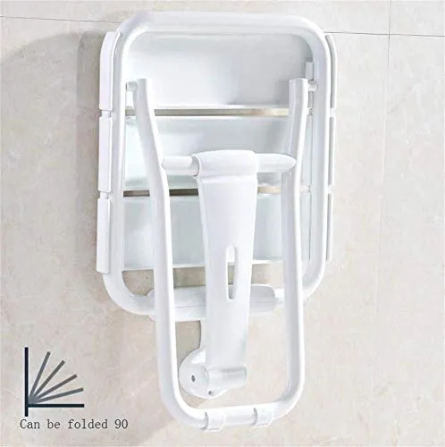 JTKDL Sgabello da Bagno Cambio Scarpe Sgabello Bagno Sedile Pieghevole Anziani Disabili Bagno Sicurezza Muro Sedia Sgabell...