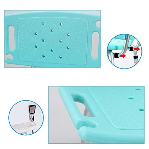 JTKDL Sgabello da Bagno Schienale Grande Vicino alla Sedia da Bagno Sedia da Doccia per Bagno Sgabello da Bagno Donne Inci...