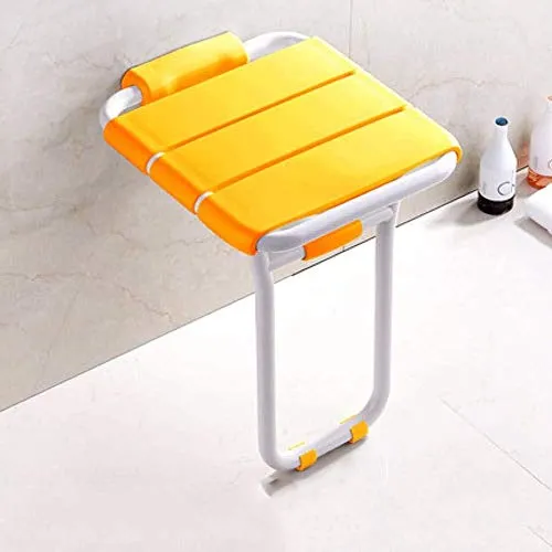 JTKDL Sgabello da Doccia Cambio Scarpe Sgabello Bagno Sedile Pieghevole Anziani Disabili Bagno Sicurezza Sedia Muro Sgabel...