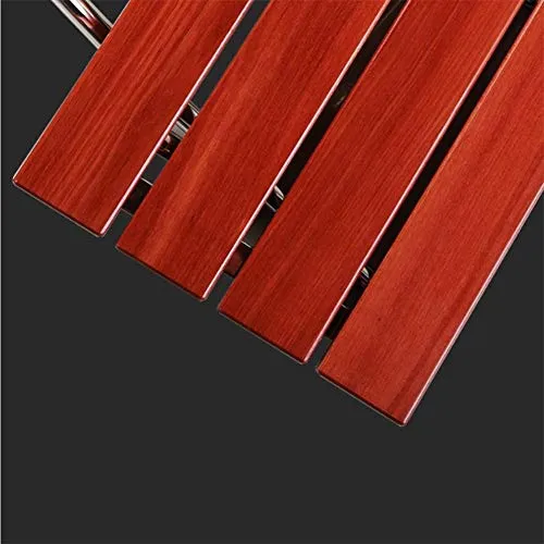 JTKDL Sgabello da Doccia Pannello Legno Massello Sedia da Parete Doccia da Bagno Sgabello Pieghevole di Sicurezza Sedia da...