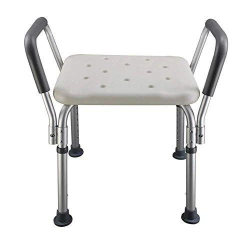 JTKDL Sgabello da Doccia Sedia da Bagno con Schienale Senza Braccioli Panca da Bagno Lega di Alluminio Doccia di maternità...