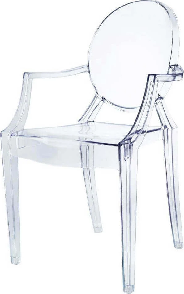 JULIE - set di 2 poltrone policarbonato trasparente Trasparente Milani Home